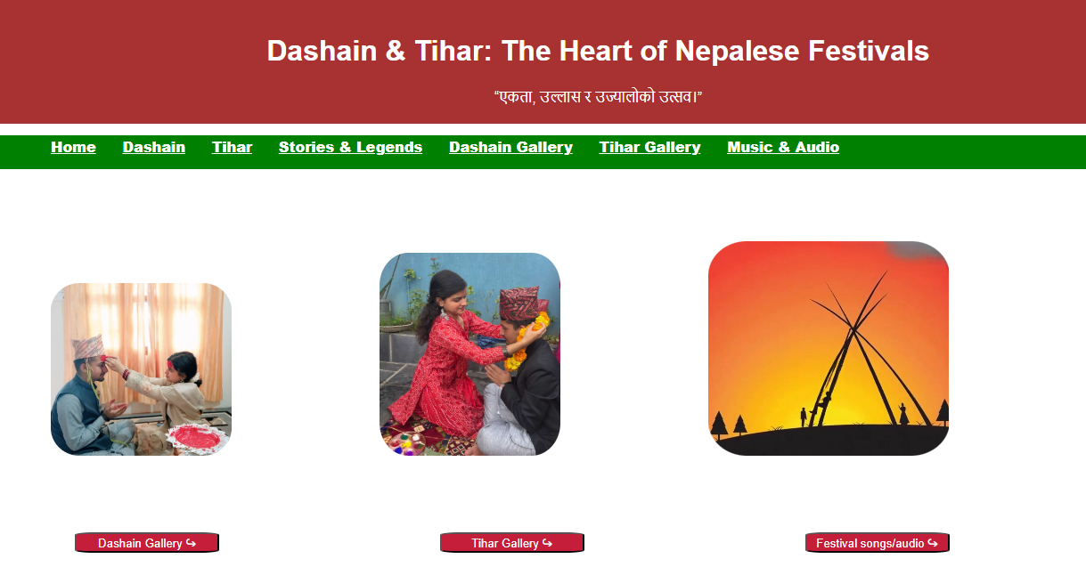 Dashain And Tihar Project